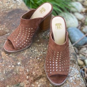 Route 66 Ripley Mule Sandal 7M Brown